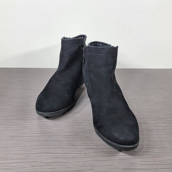 Blondo Valli Waterproof Bootie, Black Nubuck, Womens Size 8 M - Picture 4 of 13